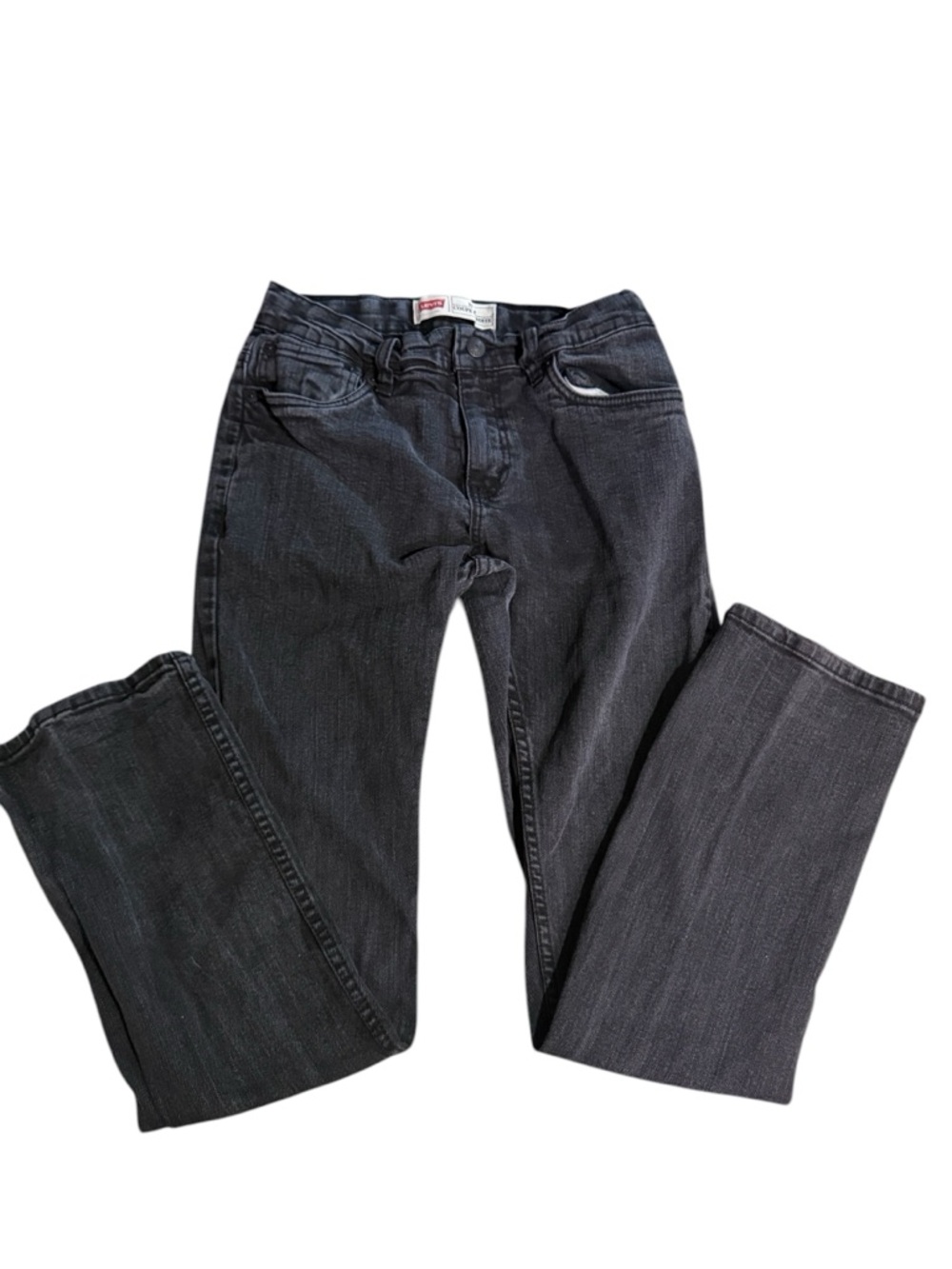 3/$30 Levi's Boys Slim Dark Charcoal Straight Jeans size 16